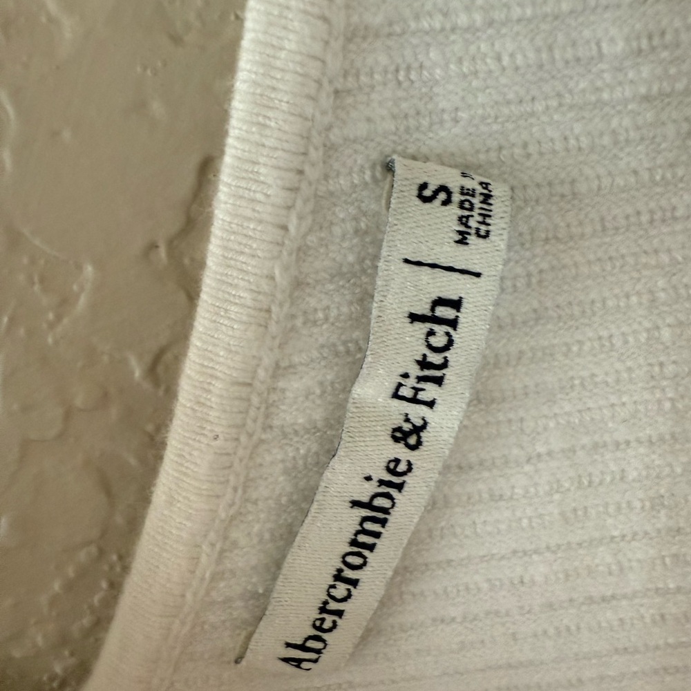 Abercrombie & Fitch White Ribbed Bodysuit - Picture 4 of 4